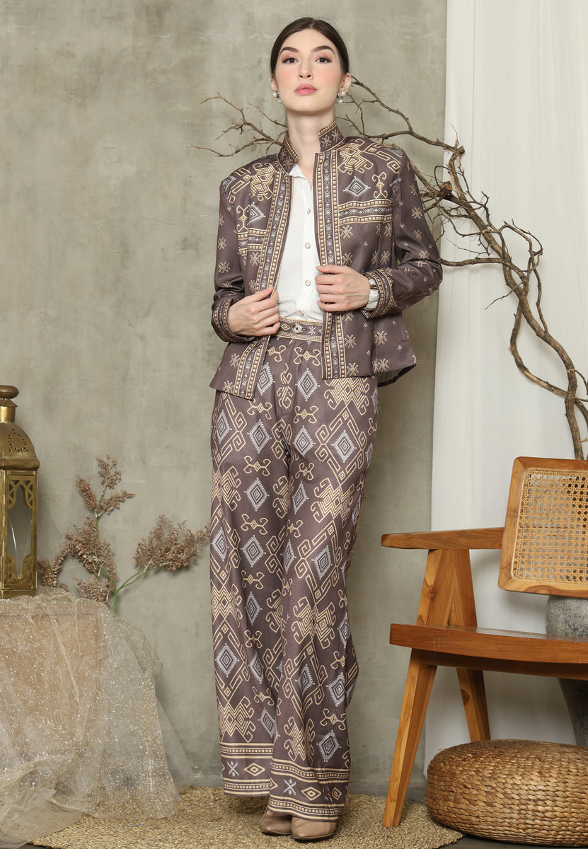 Prussian Blue Sumba Outer Set