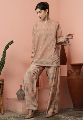 Chai Latte Sumba R-neck Pant Set