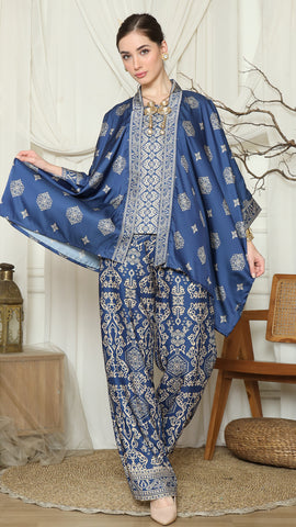 Blue Gold Kutubaru Bali Pants Set