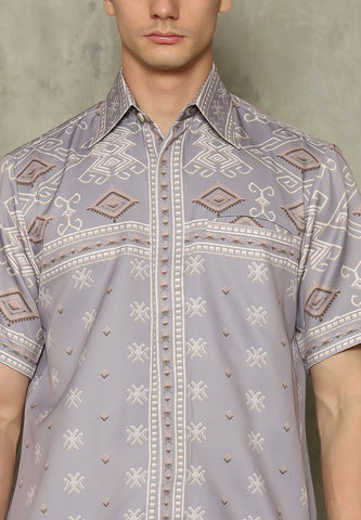 Ash Grey Sumba Man Shirt