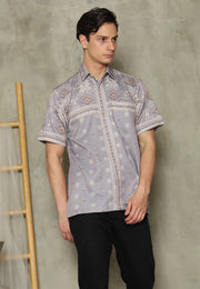 Ash Grey Sumba Man Shirt