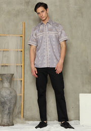 Ash Grey Sumba Man Shirt