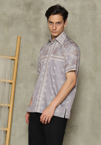 Ash Grey Sumba Man Shirt