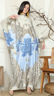 Beige Sea Shell long Kaftan 2in1