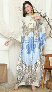 Beige Sea Shell long Kaftan 2in1