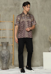 Dark Brown Sumba Man Shirt