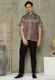 Dark Brown Sumba Man Shirt