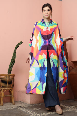 Abstract Button Kaftan