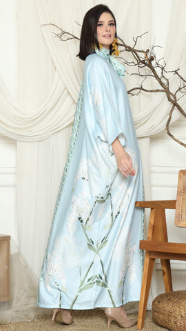 Blue Orchid Long Kaftan