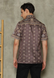 Dark Brown Sumba Man Shirt