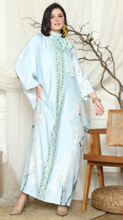 Blue Orchid Long Kaftan