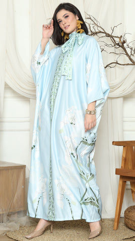 Blue Orchid Long Kaftan