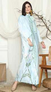 Blue Orchid Long Kaftan