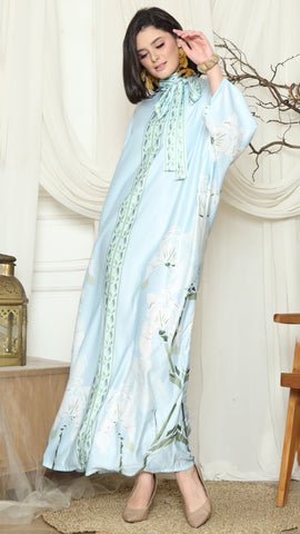 Blue Orchid Long Kaftan