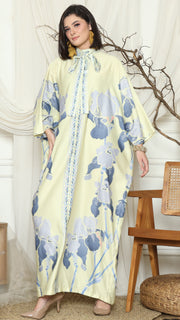 Yellow Orchid Long Kaftan