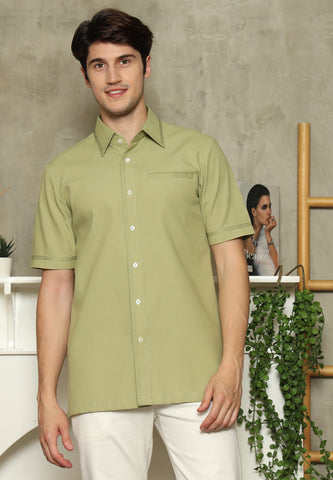 Olive Short Man Shirt