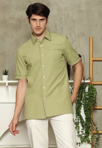 Olive Short Man Shirt