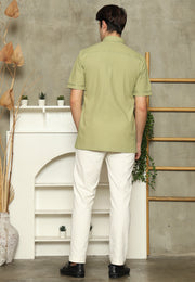 Olive Short Man Shirt