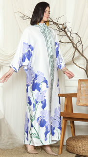 White Orchid Long Kaftan