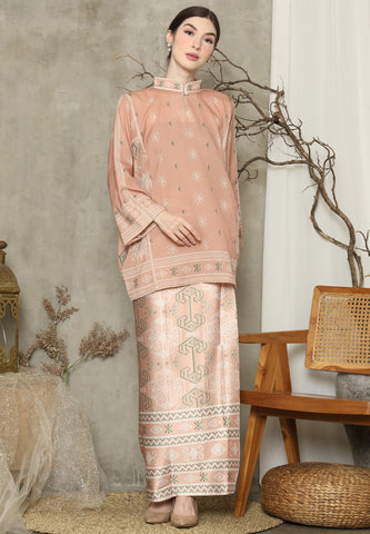 Chai Latte Ikat HC neck Sarung Set