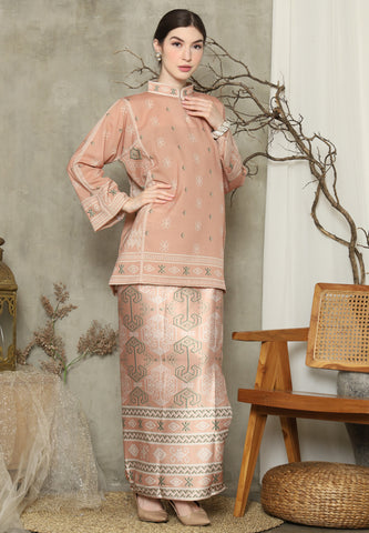 Chai Latte Ikat HC neck Sarung Set