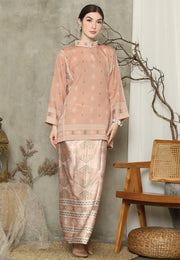 Chai Latte Ikat HC neck Sarung Set