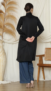 BLACK PLAIN TUNIC SHIRT