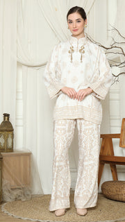 White Gold Bali Pants Set