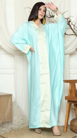 Aqua Plain Tapis Kebaya Kaftan