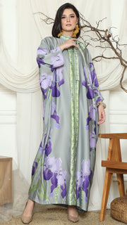 Purple Orchid Long Kaftan
