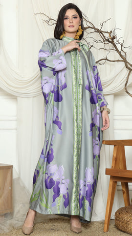 Purple Orchid Long Kaftan