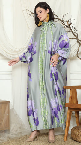 Purple Orchid Long Kaftan