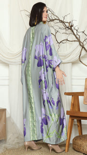 Purple Orchid Long Kaftan