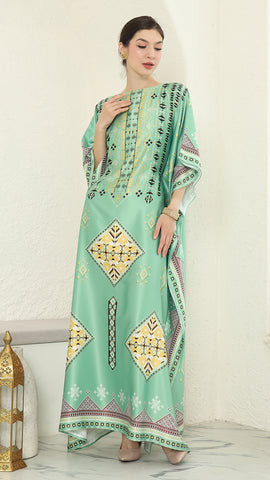 Green Tribe Short Kaftan