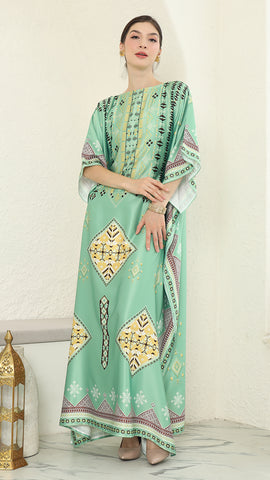 Green Tribe Short Kaftan