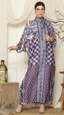 Blue Flower HC Long Kaftan