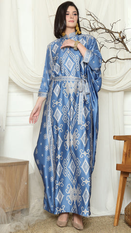 Saphire Sumba Ikat Belt HC Long Kaftan