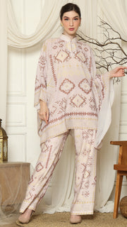 Dusty Pink Ikat Gold HC Pant Set