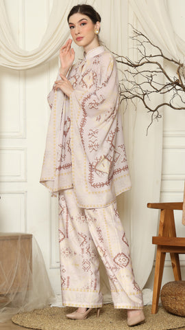 Dusty Pink Ikat Gold HC Pant Set