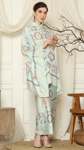 Aqua Ikat Gold HC Sarung Set