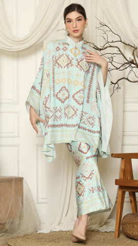 Aqua Ikat Gold HC Sarung Set