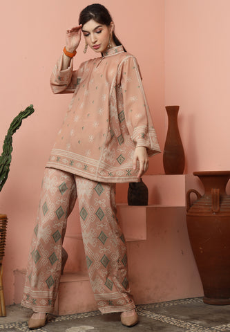 Chai Latte Sumba HC neck Pant Set