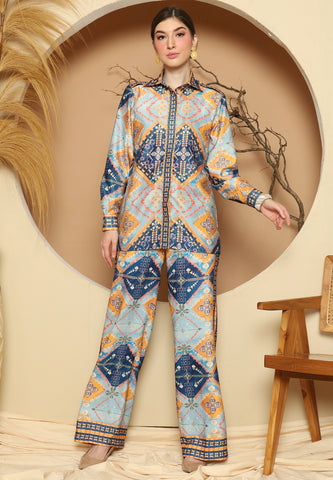 Blue Antique Pant Set