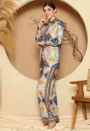 Blue Antique Pant Set