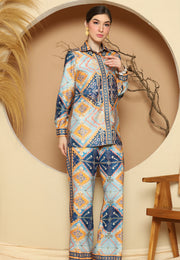 Blue Antique Pant Set