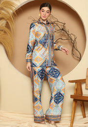 Blue Antique Pant Set