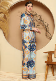 Blue Antique Pant Set