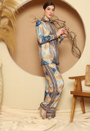 Blue Antique Pant Set