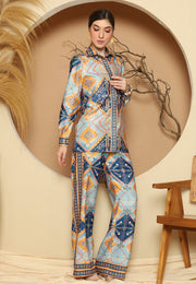 Blue Antique Pant Set