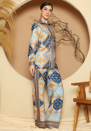 Blue Antique Pant Set